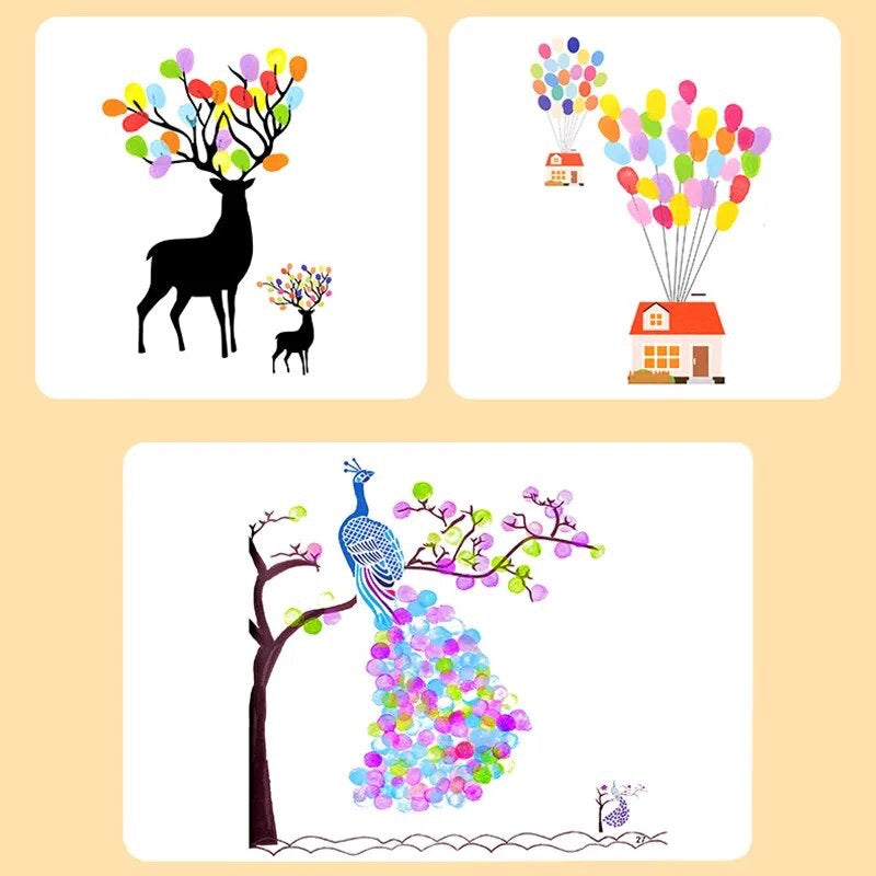 指で描ける絵の具セット