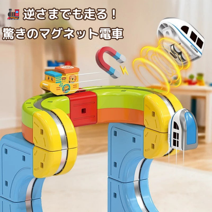 ぐるぐるマグネット電車