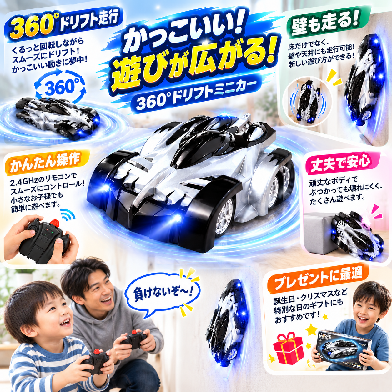壁！天井！360°ドリフトミニカー
